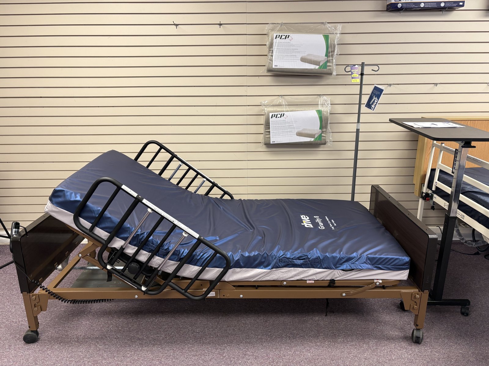 Adjustable hospital beds available to rent or buy